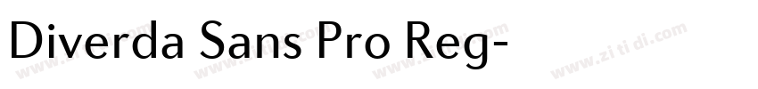 Diverda Sans Pro Reg字体转换 Diverda Sans Pro Reg字体转换
